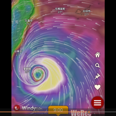 台風の天気図