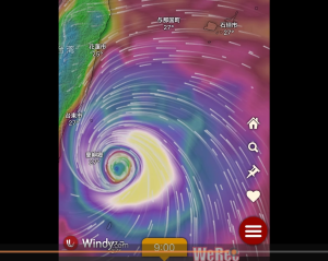 台風の天気図